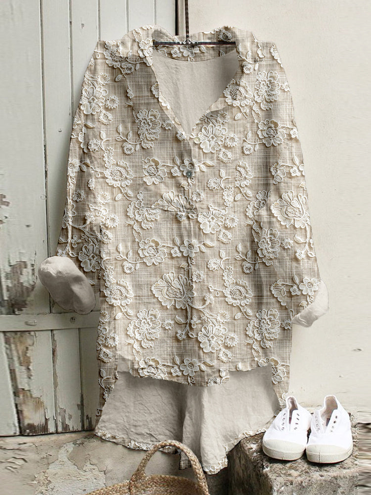 Marviera | Casual blouse met print – Lichtgewicht T-Shirt voor Dames