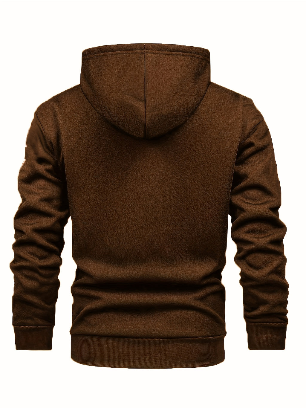 Zayden | Sweat à capuche zippé doublé polaire pour homme – Sweat à capuche décontracté avec imprimé lettres