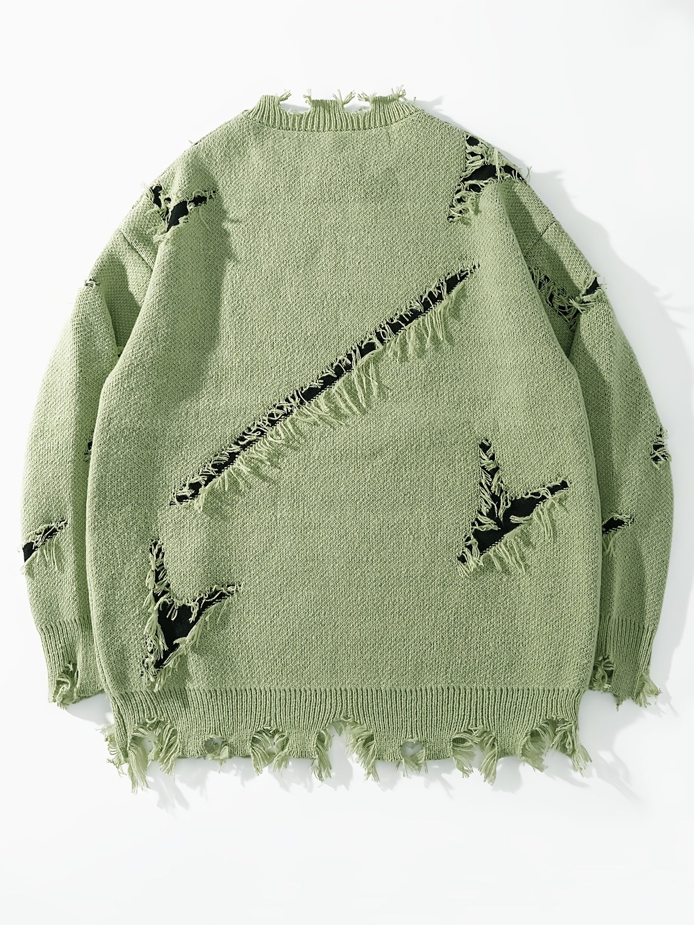 Liorix | Heren Casual Street Trui – Oversized Pasvorm Pullover met Verlaagde Schouders, Gebreid