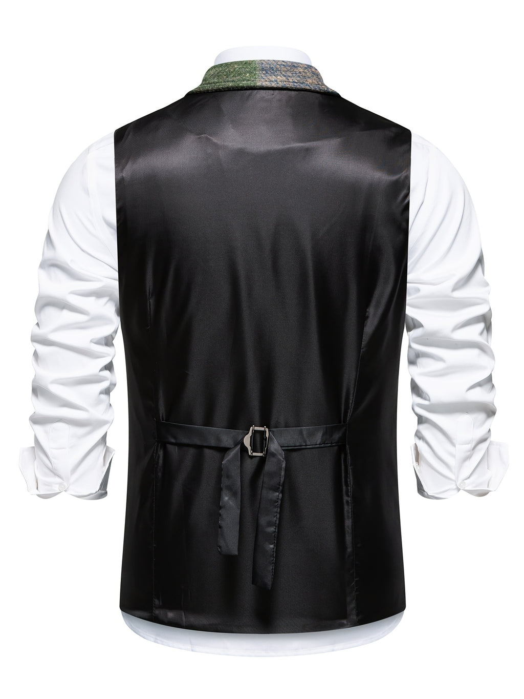 Barrett | Vintage patchwork herenvest – Klassiek vest met revers