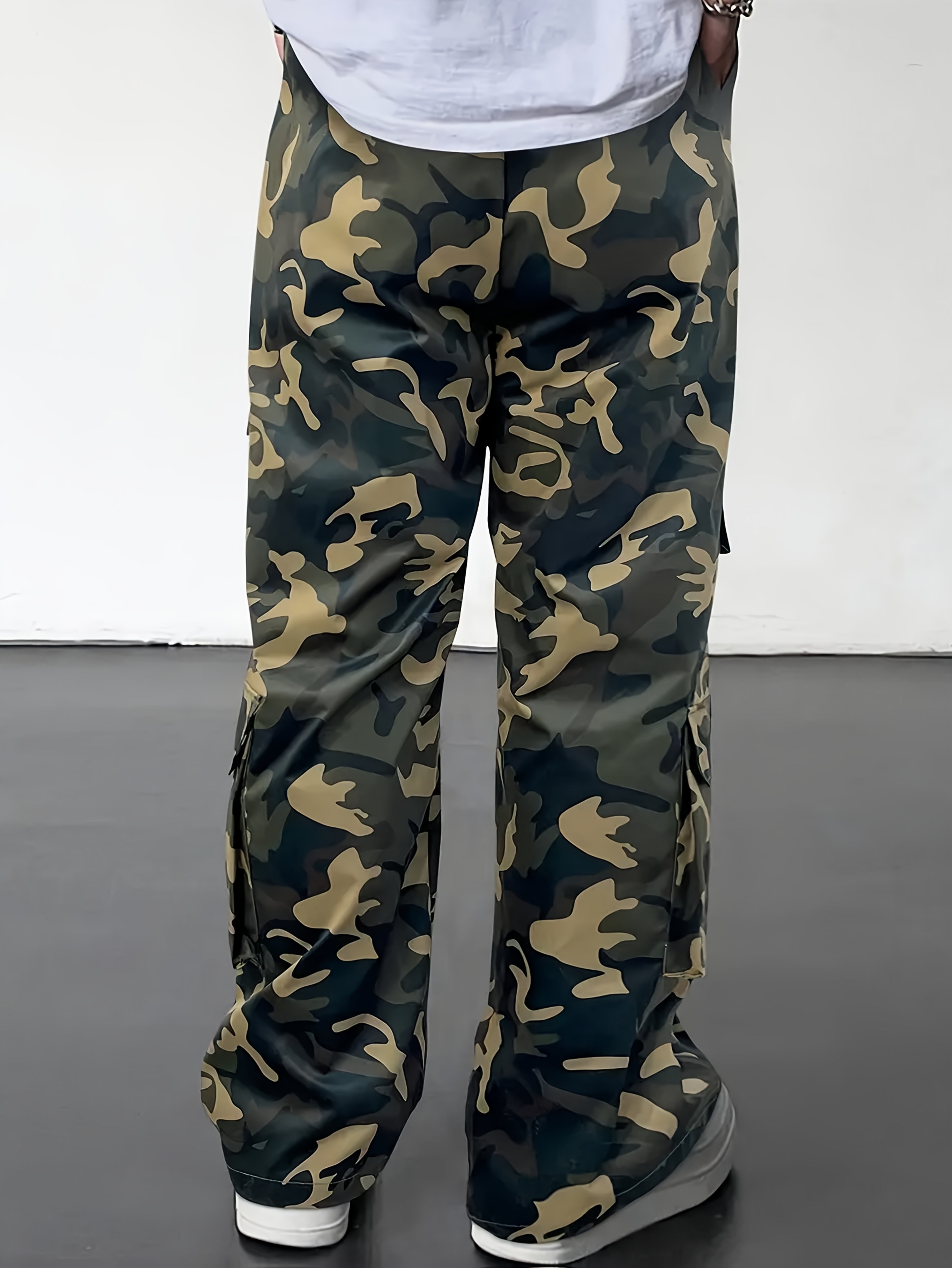Alvor | Heren Camouflage Cargo Broek – Broek met Meerdere Zakken, Wijde Pijpen