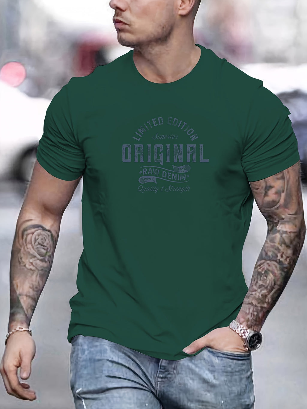 Xaver | T-shirt basique en coton pour homme - T-shirt décontracté à imprimé graphique, T-shirt d'été