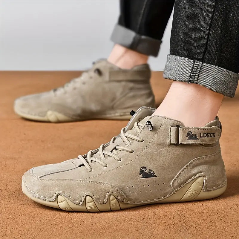 Bootrek | Bottines en daim pour homme – Bottines décontractées et élégantes avec une semelle résistante et antidérapante