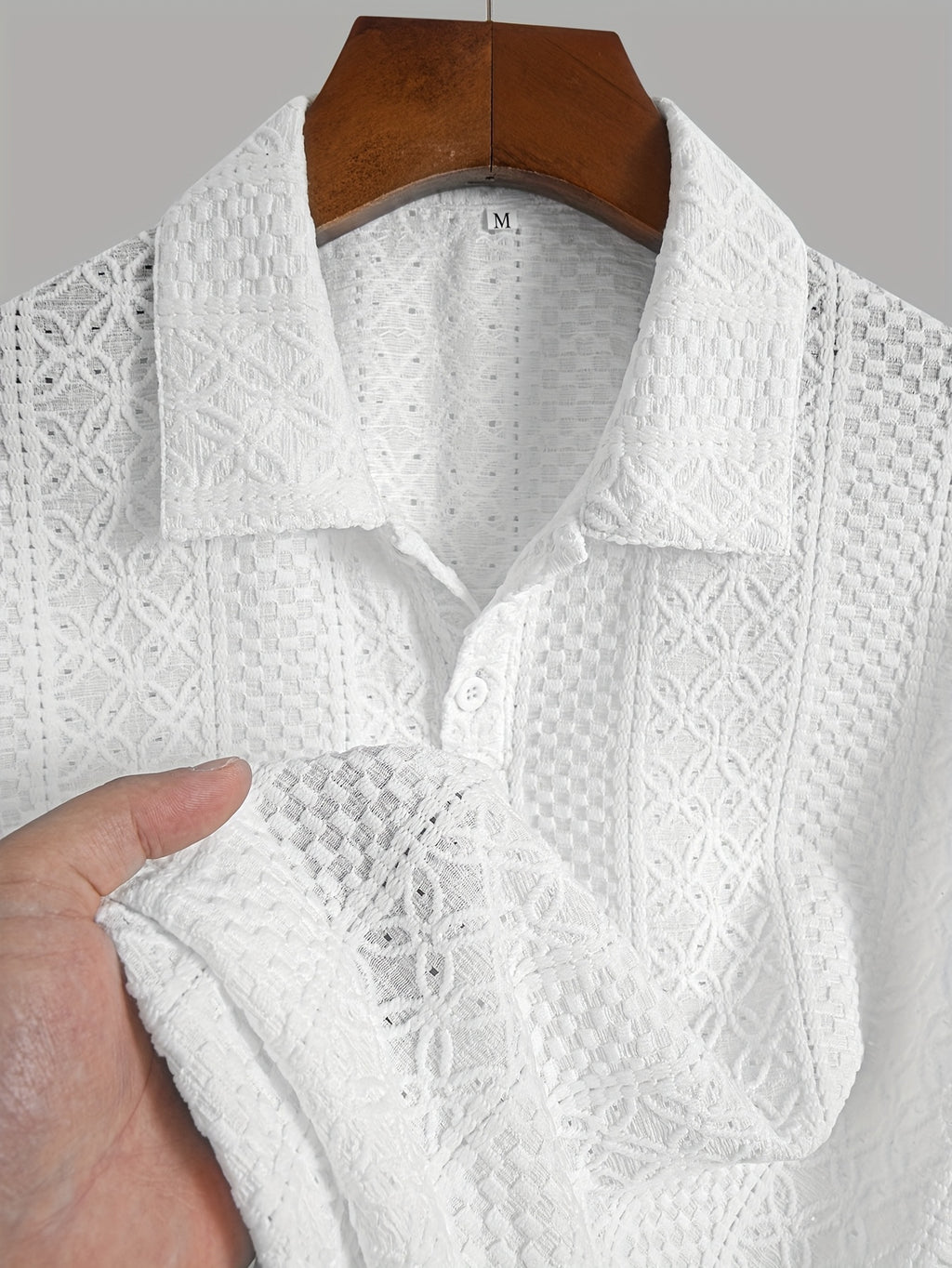 Boren | Gestreepte gebreide herenblouse – korte mouwen, ademend, lichtgewicht, casual