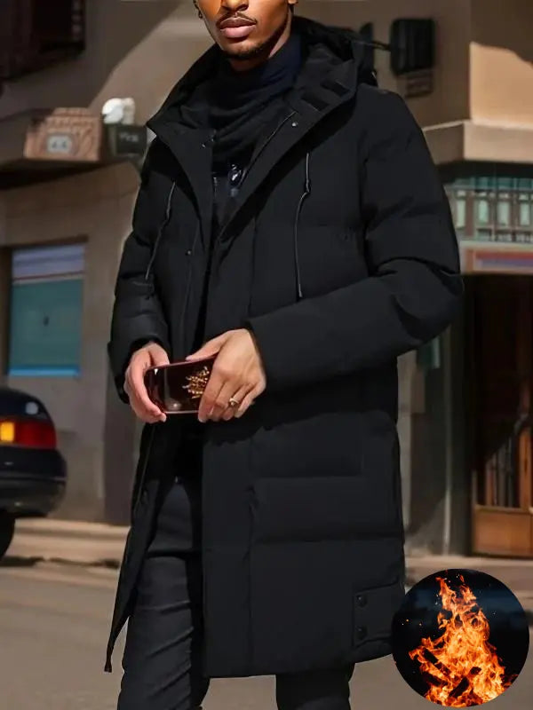 Faelan | Veste d'hiver pour homme avec capuche – rembourrée, déperlante, coupe-vent et thermiquement isolée