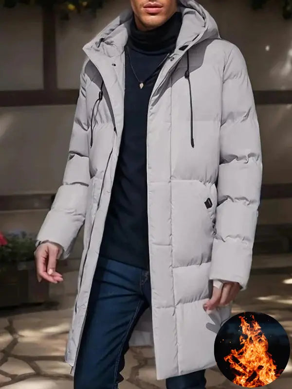 Faelan | Veste d'hiver pour homme avec capuche – rembourrée, déperlante, coupe-vent et thermiquement isolée