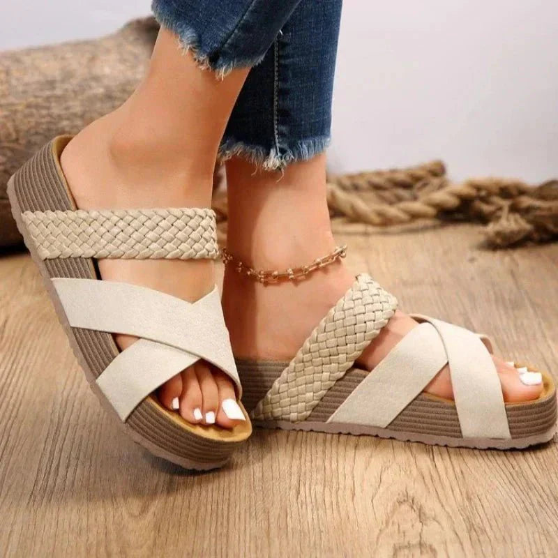 Fenira | Dames instap-sandalen – orthopedische comfort