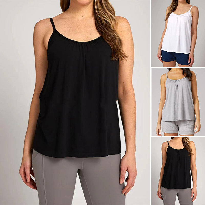 Grivella | Luchtige gewatteerde tanktop voor dames – Losvallend, lichtgewicht, mouwloos