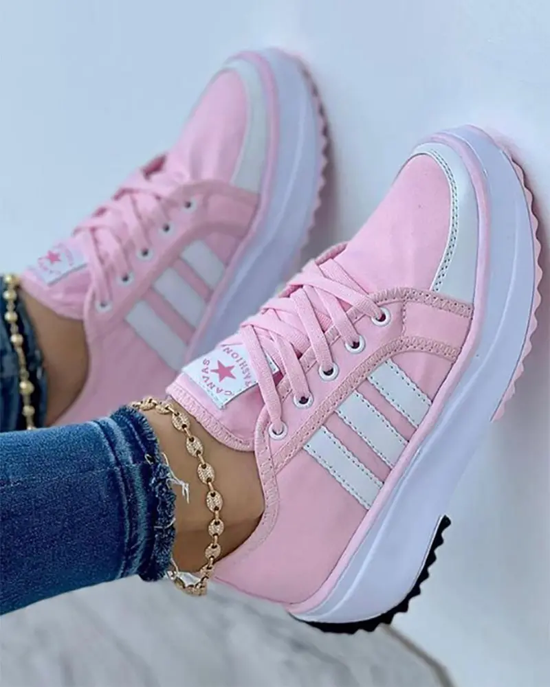 Cliodhna | Bequeme Damen-Plateau-Sneaker – stylisch, gepolstert und leicht