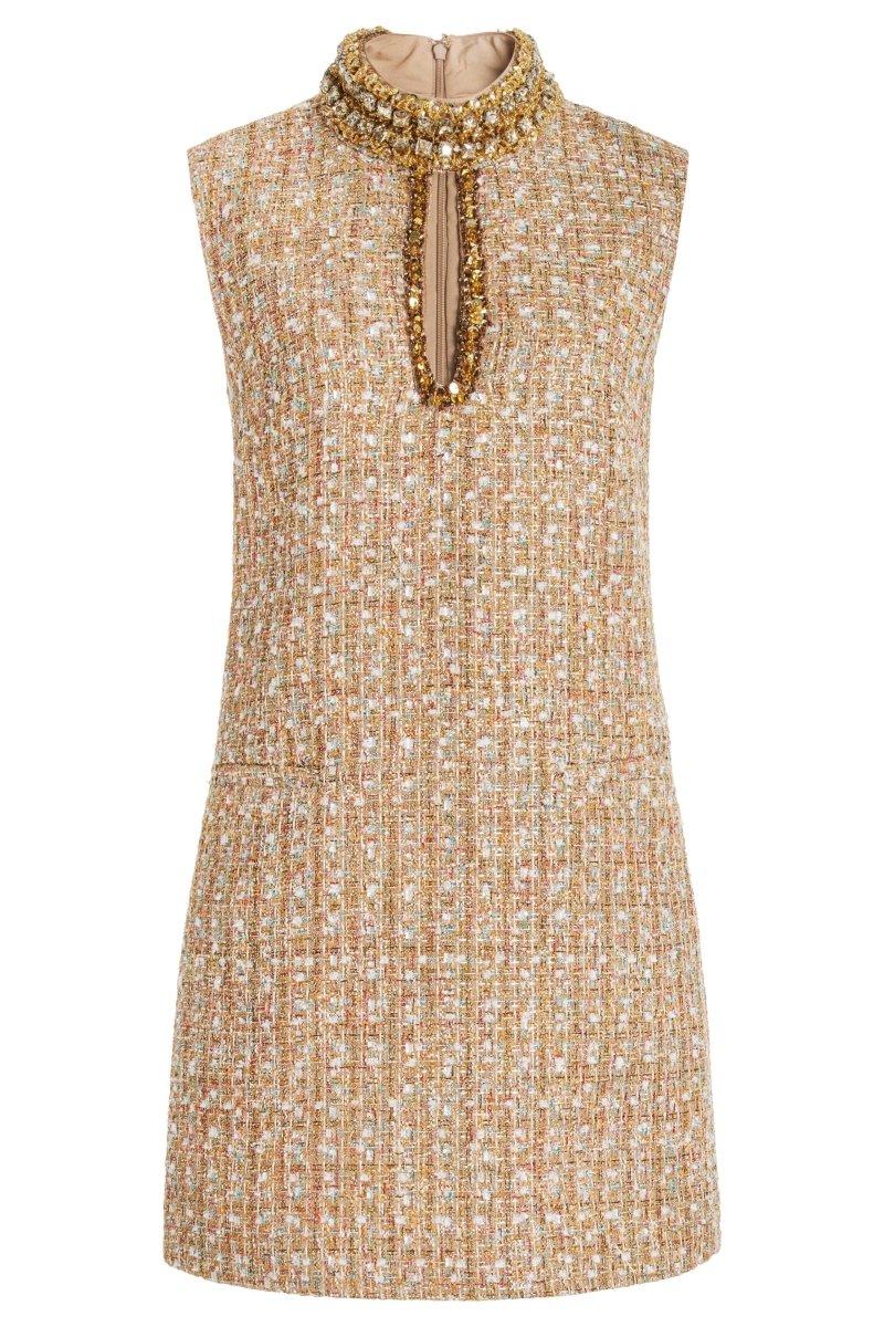 Aviaora | Elegante mini tweed jurk – dames bodycon feestjurk
