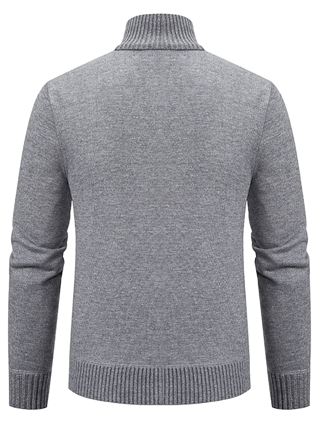 Fynaric | Herrenpullover mit Reißverschluss – Stilvoller Pullover mit Stehkragen, lässiges Strickmuster