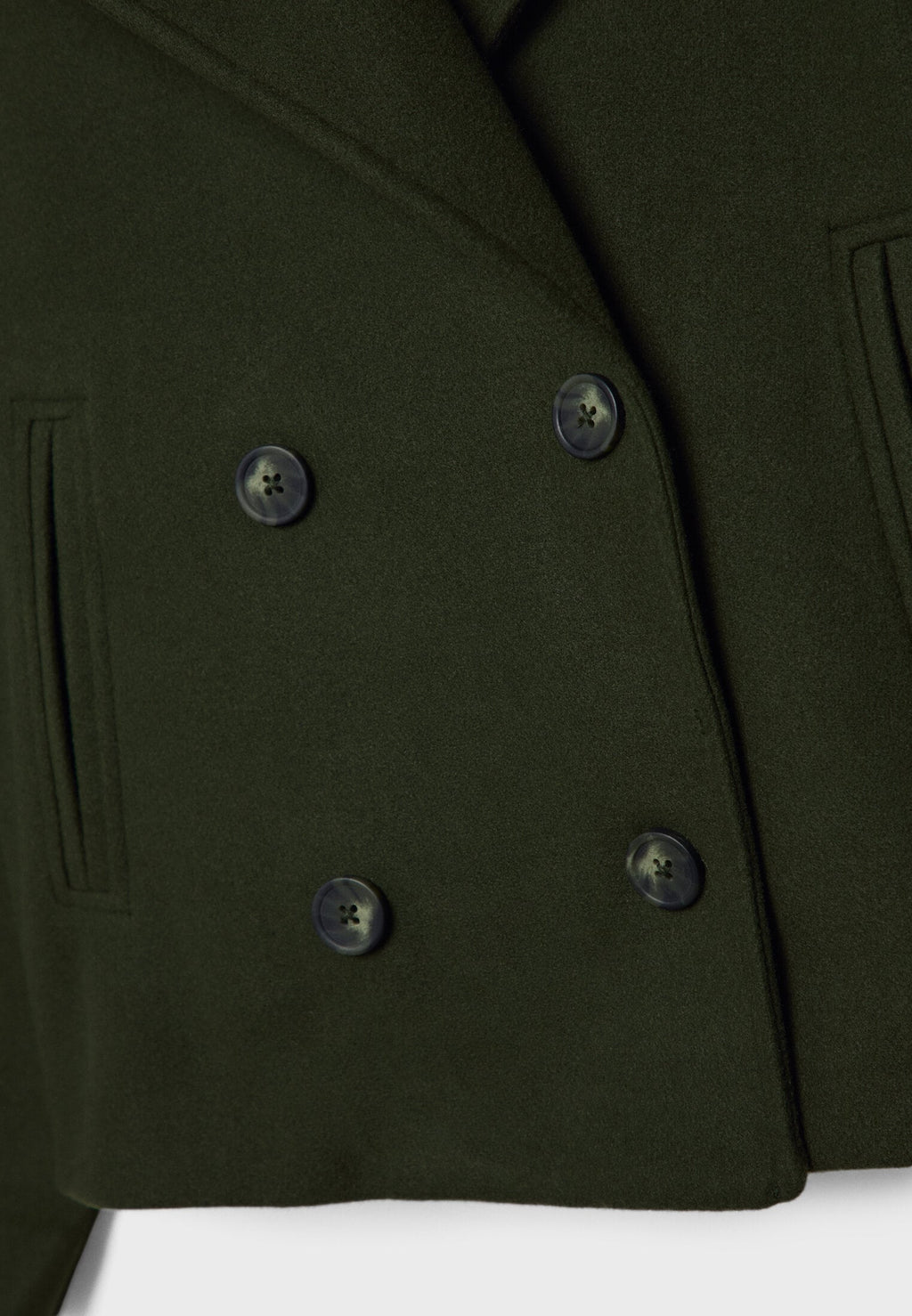 Serelle | Kurzer Damenmantel mit Doppelknopfverschluss – Stilvolle Freizeitjacke im klassischen Design