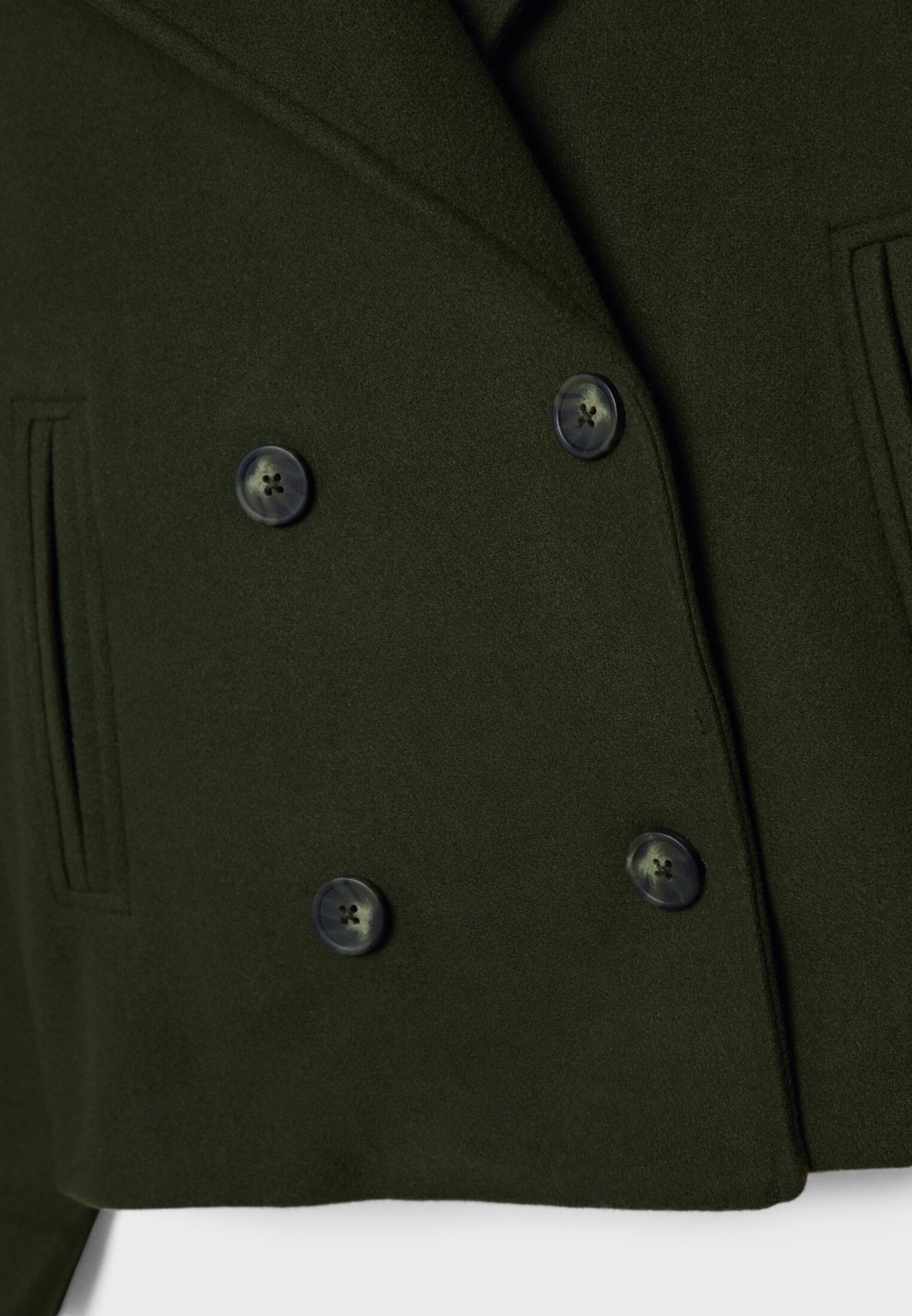 Serelle | Kurzer Damenmantel mit Doppelknopfverschluss – Stilvolle Freizeitjacke im klassischen Design