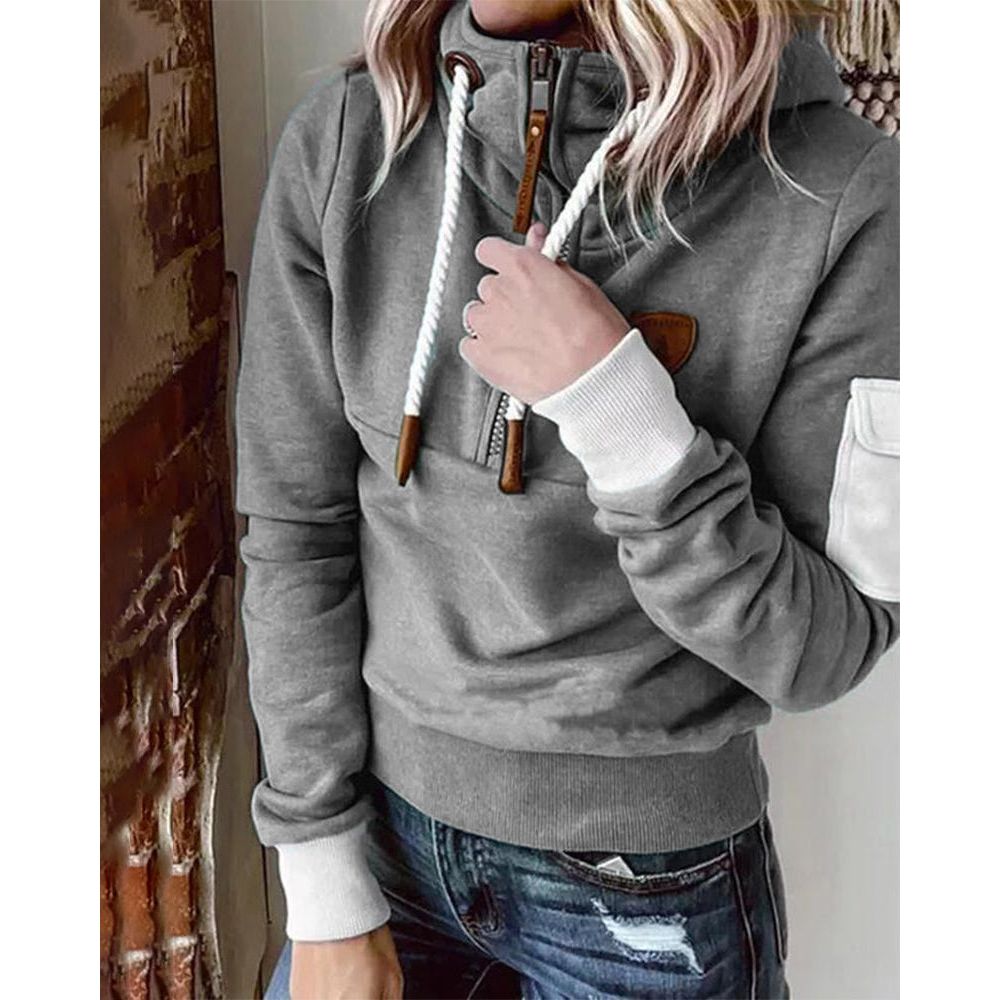 Oona | Zachte, comfortabele sweater met ritssluiting voor dames – Comfortabel fleecevest, relaxte pasvorm