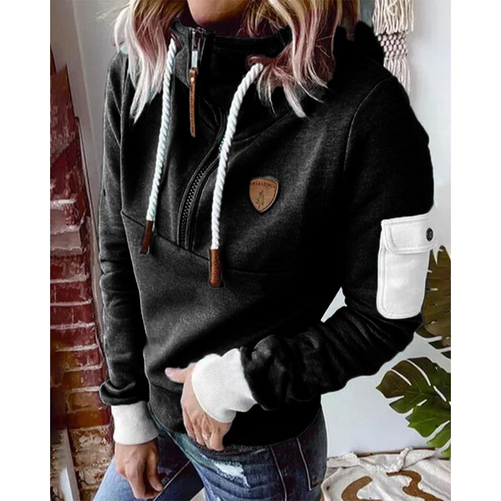 Oona | Zachte, comfortabele sweater met ritssluiting voor dames – Comfortabel fleecevest, relaxte pasvorm