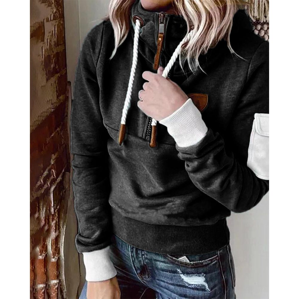 Oona | Zachte, comfortabele sweater met ritssluiting voor dames – Comfortabel fleecevest, relaxte pasvorm