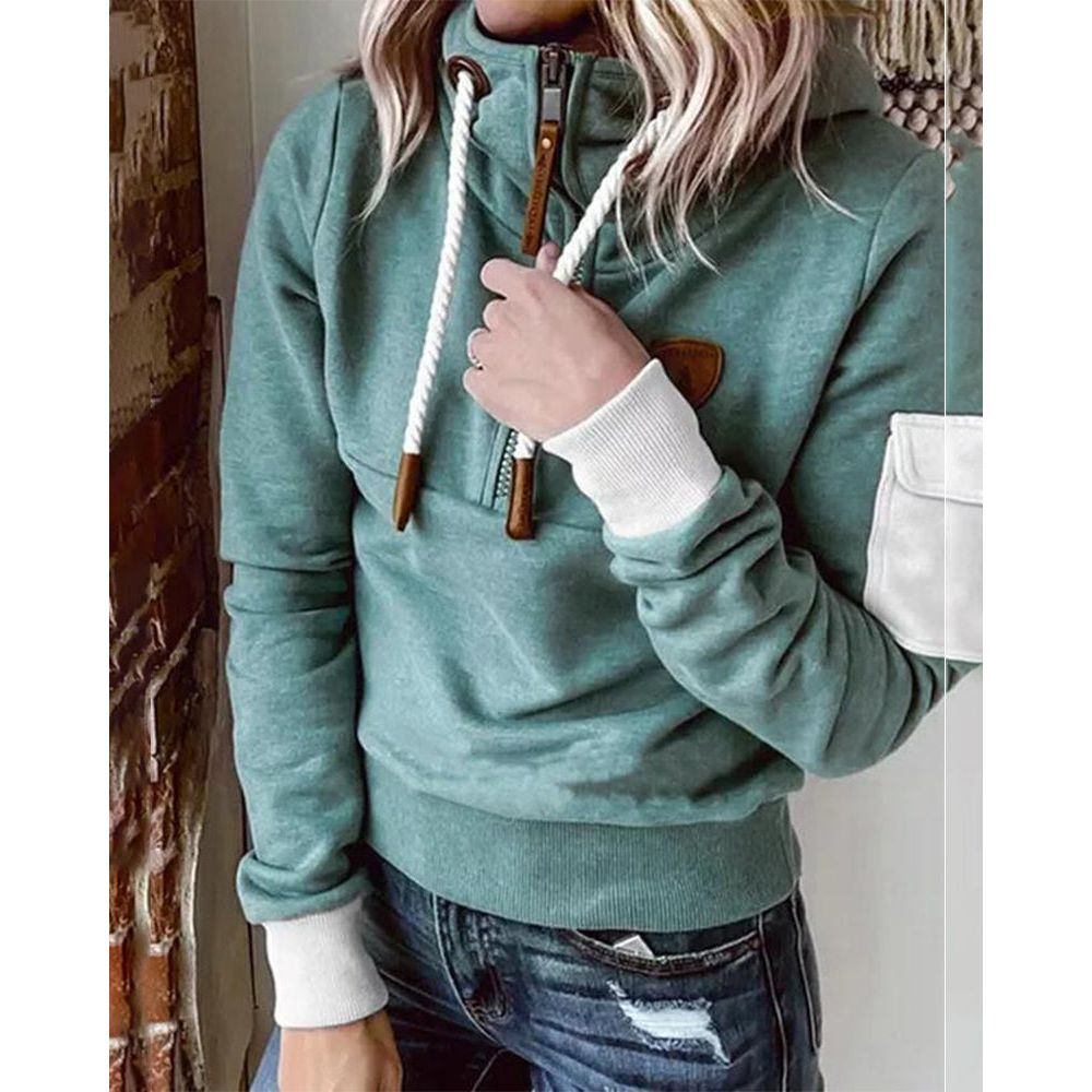 Oona | Zachte, comfortabele sweater met ritssluiting voor dames – Comfortabel fleecevest, relaxte pasvorm