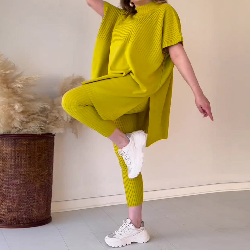 Jania | Casual tweedelige set met vleermuismouwen voor dames – Lichte zomeroutfit