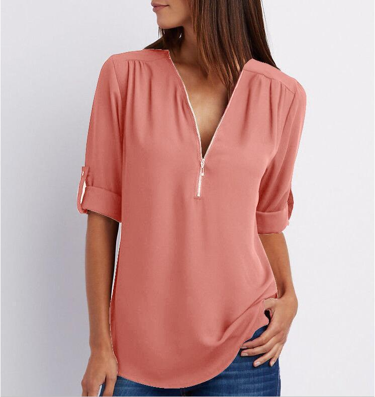 Wrisa | Stijlvolle damesblouse – Elegante top voor dagelijks gebruik met V-hals