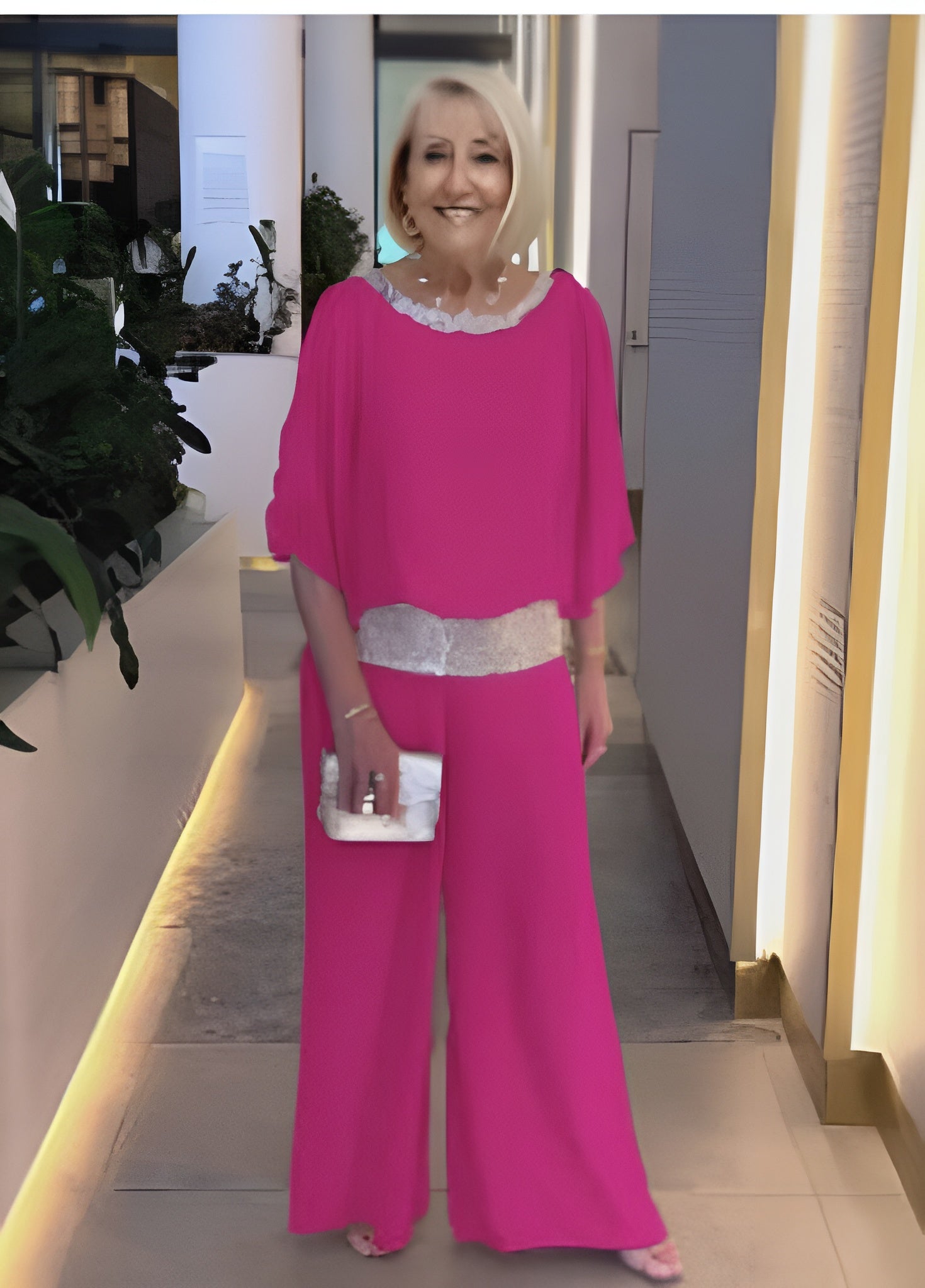 Evella | Glam Sparkle tweedelige set voor dames – Elegante luxe outfit voor feesten en avonden