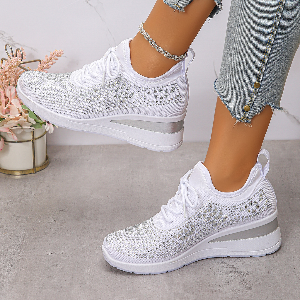 Telira | Lichtgewicht sneakers met sleehak voor dames – Ademende, stijlvolle schoenen voor dagelijks gebruik