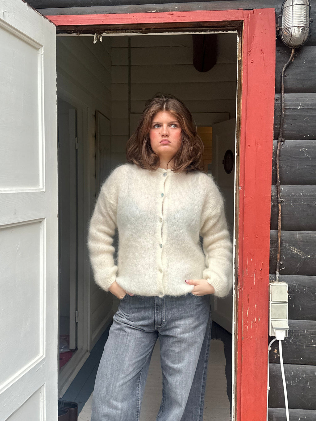 Eryndra | Elegante, weiche Mohair-Strickjacke für Damen – Leichtes, stylisches Strickoberteil im Lagenlook