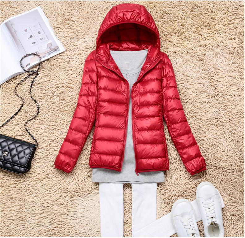Fynthra | Doudoune légère à capuche pour femme, élégante doudoune, manteau d'hiver chaud