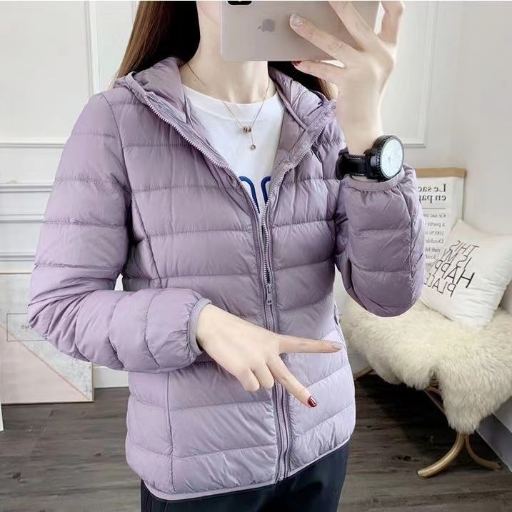 Fynthra | Doudoune légère à capuche pour femme, élégante doudoune, manteau d'hiver chaud