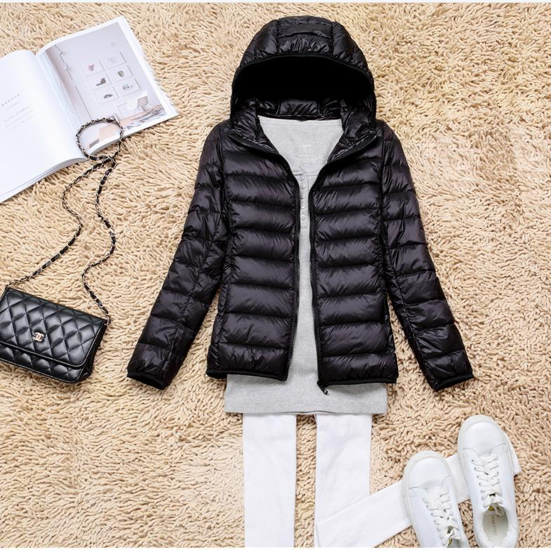 Fynthra | Doudoune légère à capuche pour femme, élégante doudoune, manteau d'hiver chaud