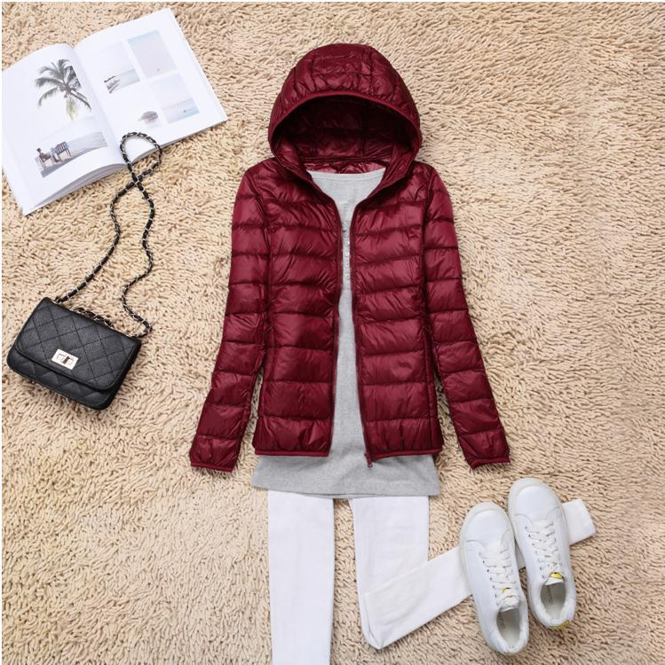 Fynthra | Doudoune légère à capuche pour femme, élégante doudoune, manteau d'hiver chaud