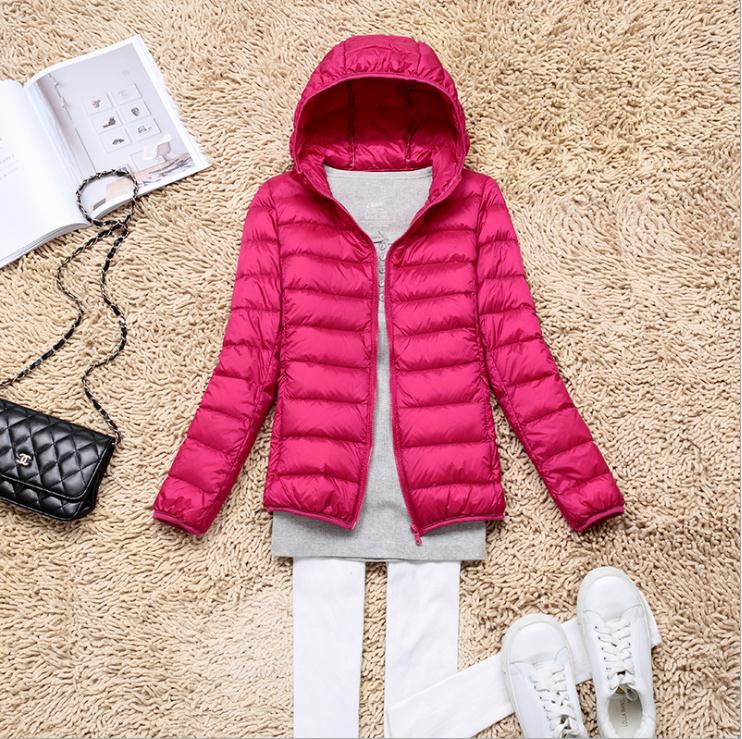 Fynthra | Doudoune légère à capuche pour femme, élégante doudoune, manteau d'hiver chaud