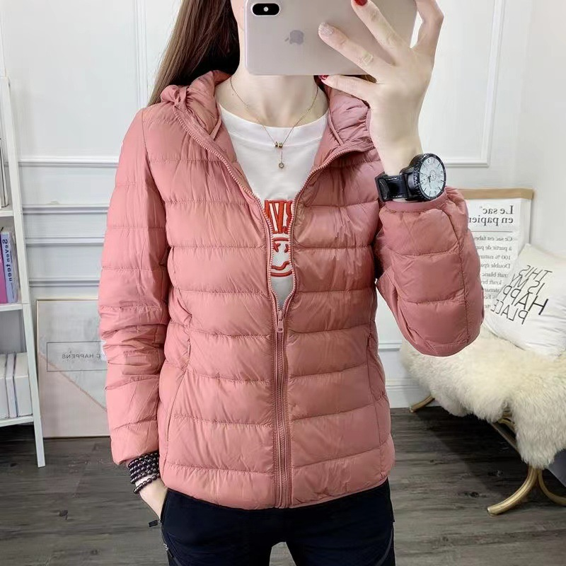 Fynthra | Doudoune légère à capuche pour femme, élégante doudoune, manteau d'hiver chaud
