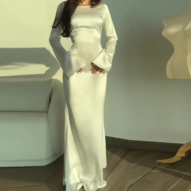 Kirelly | Mermaid avondjurk voor dames – elegante slim fit maxi-jurk