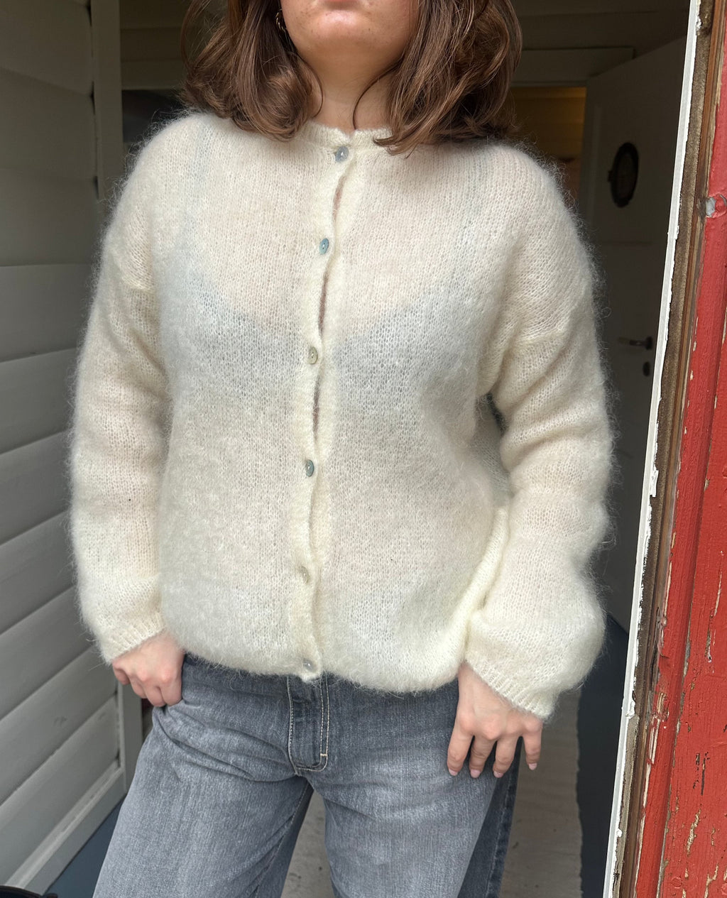 Eryndra | Elegante, weiche Mohair-Strickjacke für Damen – Leichtes, stylisches Strickoberteil im Lagenlook