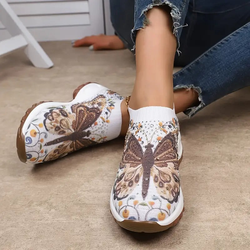 Lythira | Damessneakers – Ultralichte instapsneakers van ademend mesh met comfortabele zool