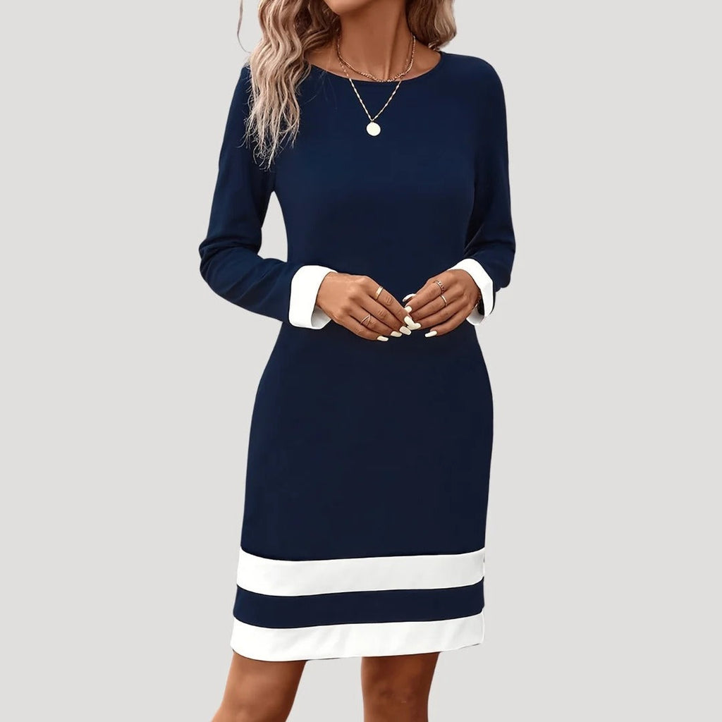 Cemora | WMini-jurk met lange mouwen voor dames – Elegante shiftjurk, lichtgewicht en casual