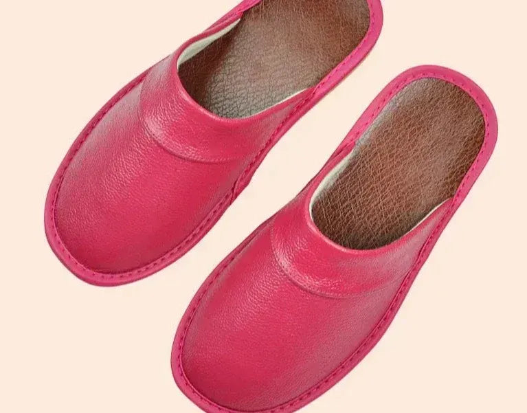 Alex | Heren Leren Instap Slippers – Open Hiel, Gesloten Neus Huisschoenen, Comfortabel Schoeisel
