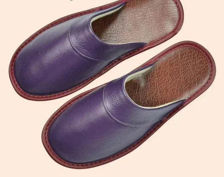 Alex | Heren Leren Instap Slippers – Open Hiel, Gesloten Neus Huisschoenen, Comfortabel Schoeisel