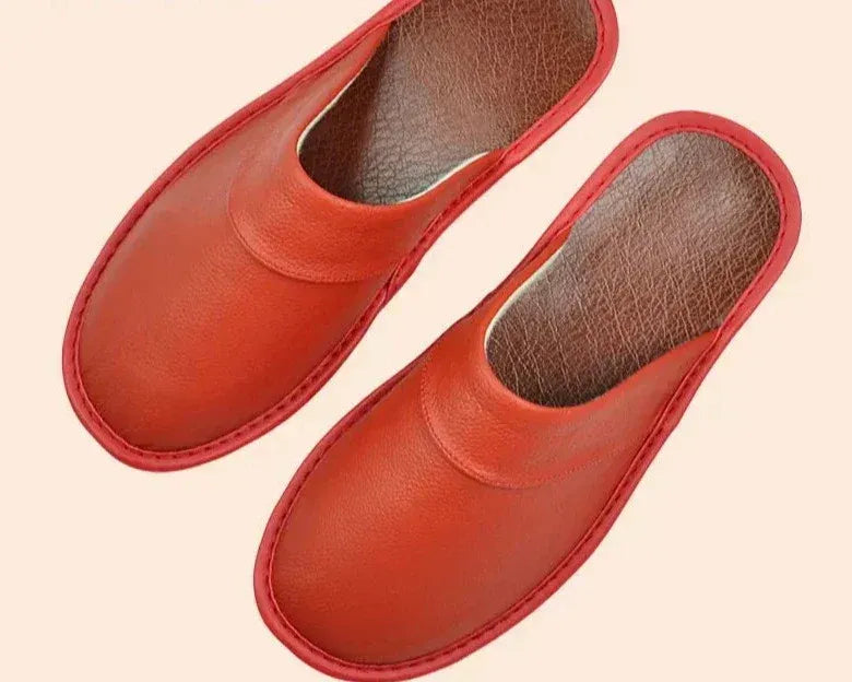 Alex | Heren Leren Instap Slippers – Open Hiel, Gesloten Neus Huisschoenen, Comfortabel Schoeisel