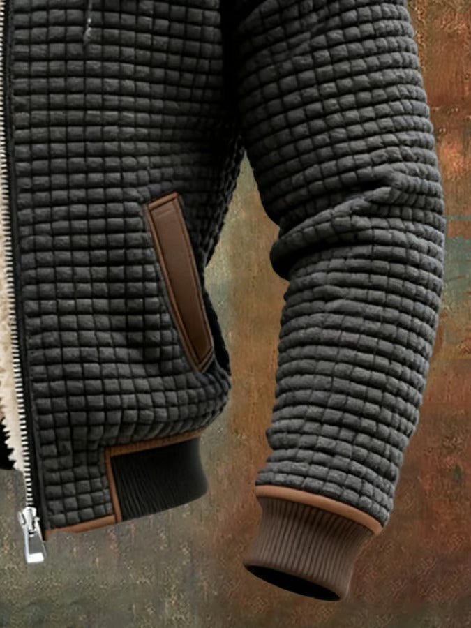 Sylasor | Warme fleece hoodiejack voor heren – zachte thermische bovenkleding met capuchon