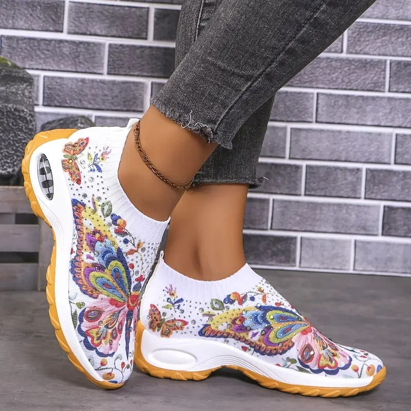 Lythira | Damessneakers – Ultralichte instapsneakers van ademend mesh met comfortabele zool
