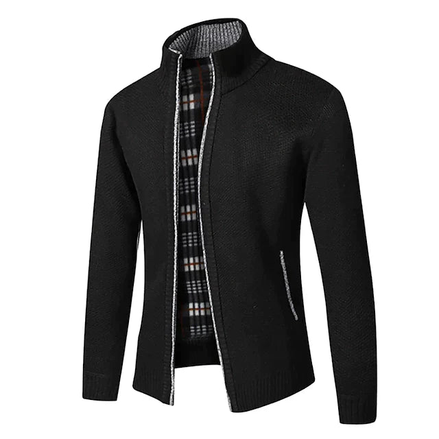 Brendir | Pull zippé pour homme - Pull élégant à demi-zip, coupe ajustée décontractée