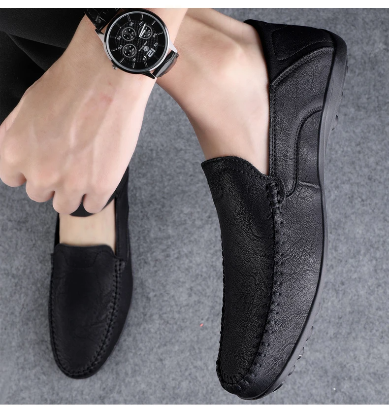 UrbanLoaf | Heren PU Leren Loafers – Casual Instap Dress Schoenen