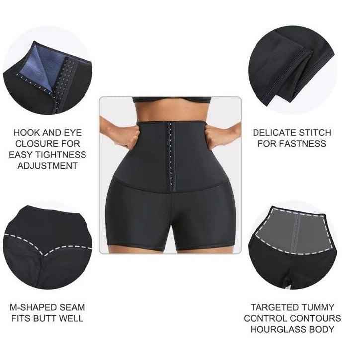 SculptWear | Sauna-zwetshorts voor dames – Leggings met hoge compressie, afslankende trainingsbroek
