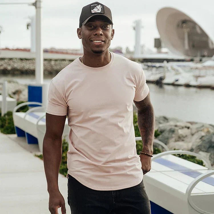 Kaelen | T-shirt homme coupe slim - T-shirt en coton confortable pour une tenue décontractée