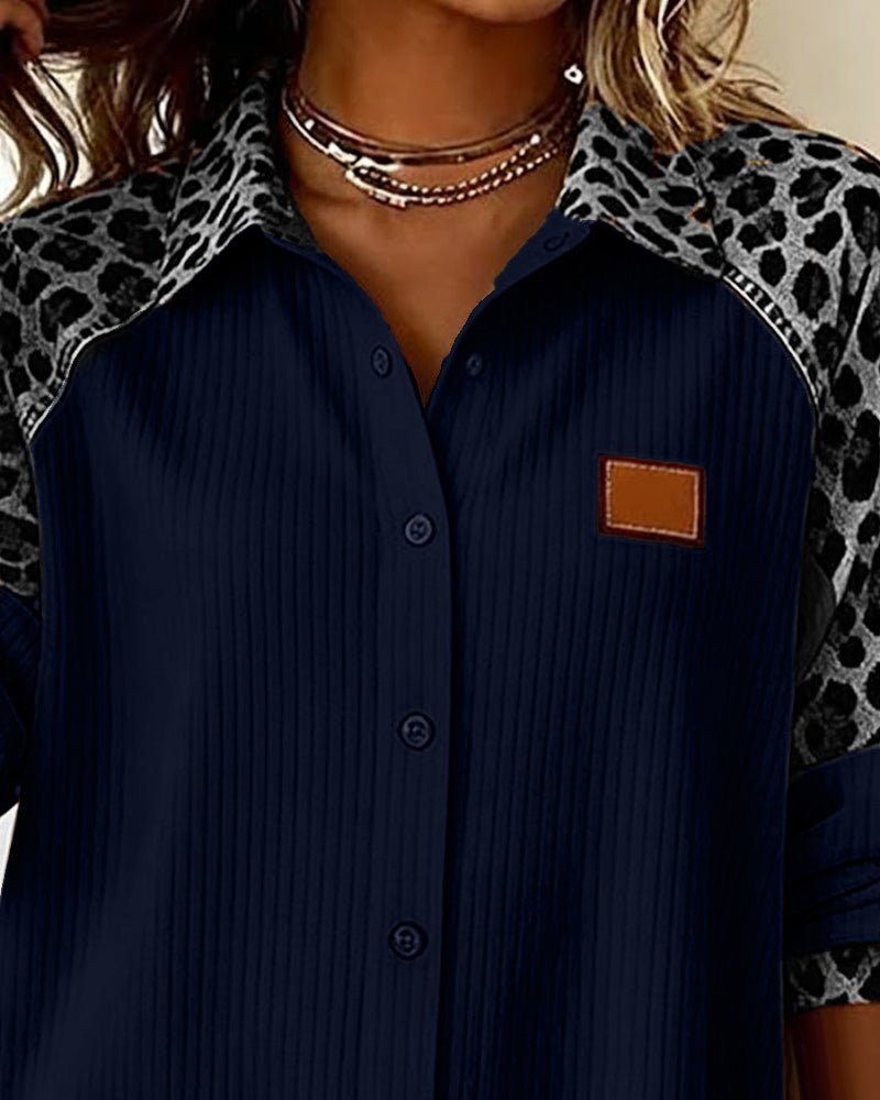 Jalivra | Dames Blouse met Luipaardprint – Lichtgewicht Katoen-Linnen Shirt