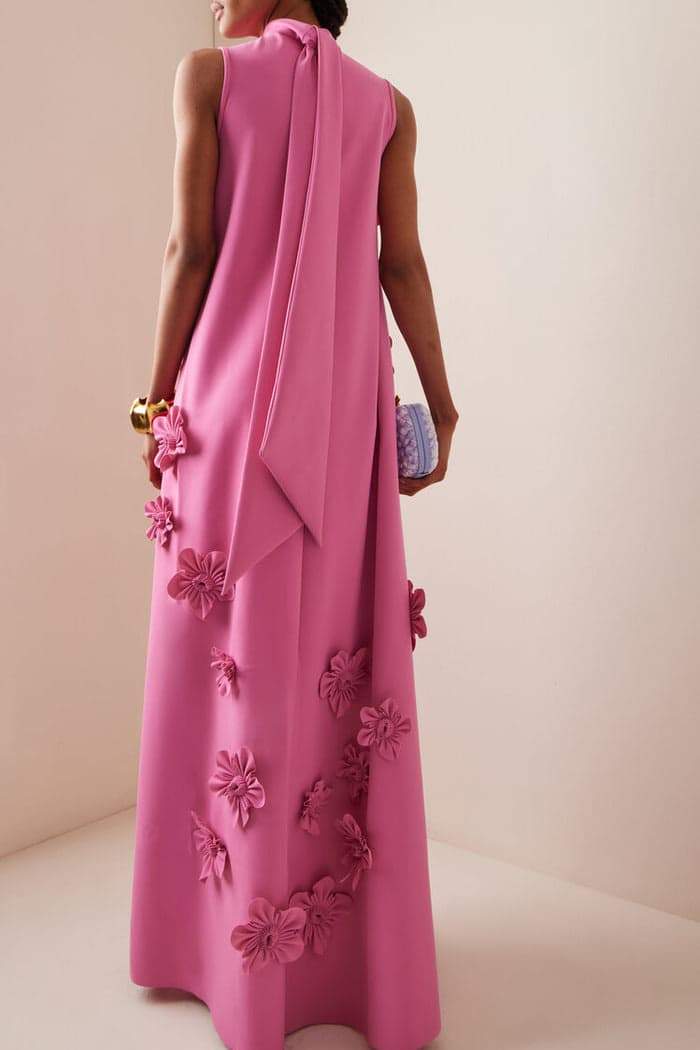 Fenlora | Mouwloze bloemen maxi-jurk voor dames – elegante avondjurk