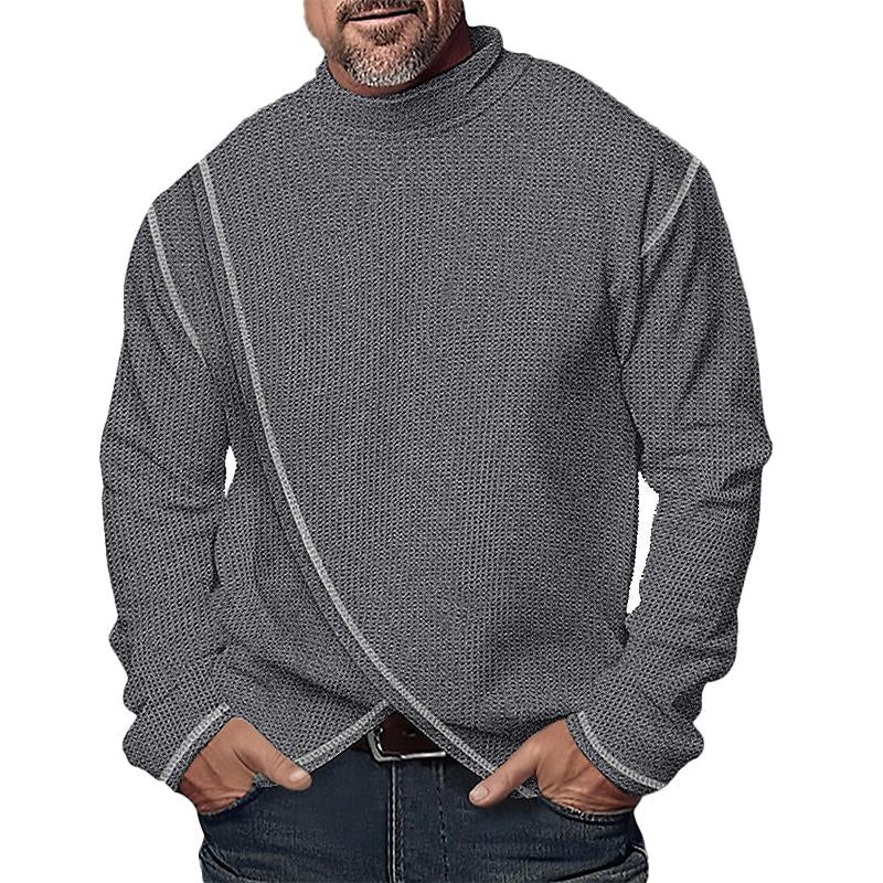 Aelwyn | Strakke coltrui voor heren – Stretchshirt met lange mouwen voor een casual en nette look