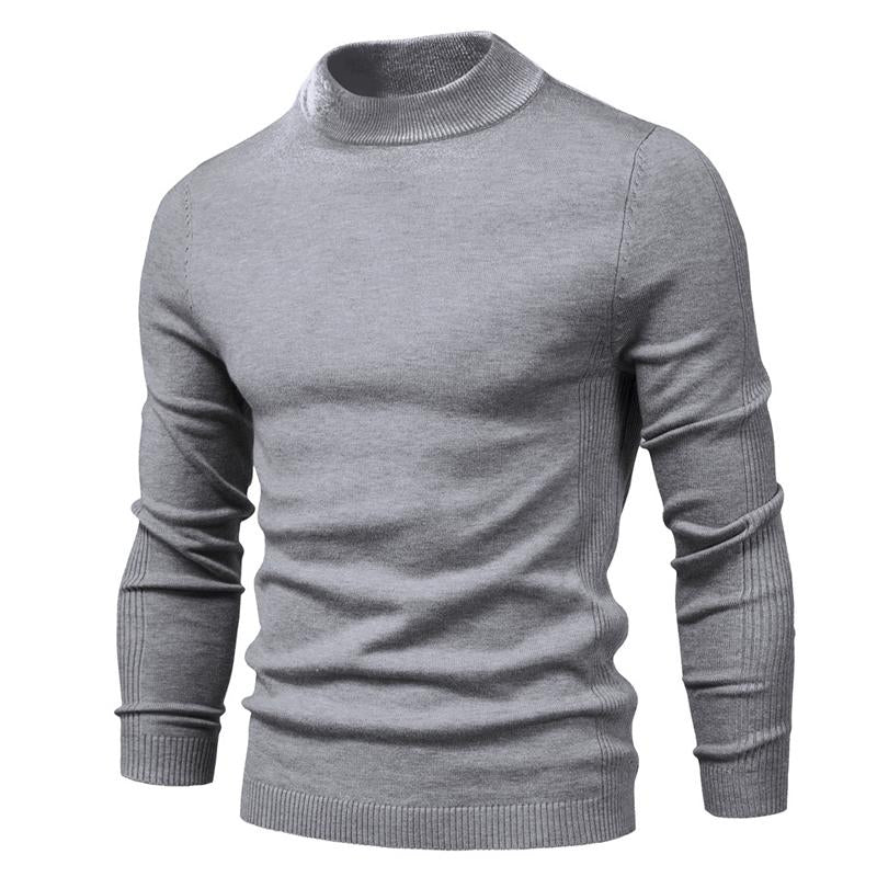 Huxley | Klassieke coltrui voor heren – Effen gebreide pullover, warm met lange mouwen