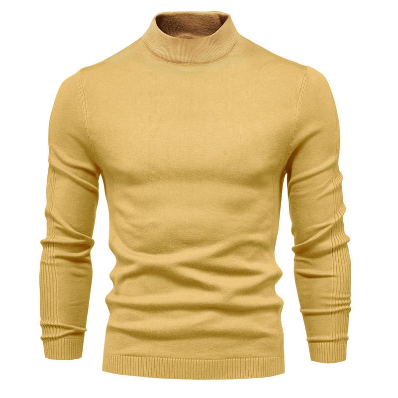 Huxley | Klassieke coltrui voor heren – Effen gebreide pullover, warm met lange mouwen
